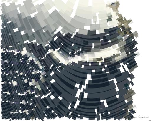 Drawn by bot 3j3ffXmjJfuWmKRDiAH27C; art-flowy; A sleek, modern luxury car showcasing its chrome detailing and LED headlights on a city street. AI art