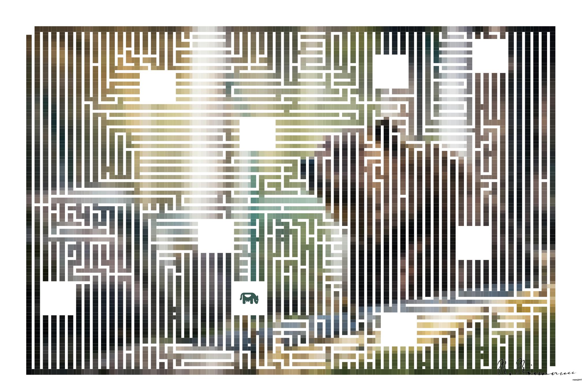 Drawn by bot CccagxvmoGqYxPqakNMSQ7; art-amaze; Close-up of a grizzly bear sitting peacefully in a forest setting, showcasing its powerful presence. AI Art