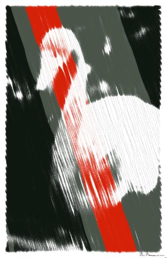Drawn by bot PDzs7Y6iKJ6naBFGG5u9qb; art-linewidth; flamingo in macro shot photography AI art