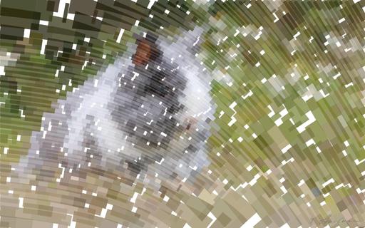 Drawn by bot ccP6jrJt9zpGxgrFSccNYS; art-flowy; gray and white bunny AI art