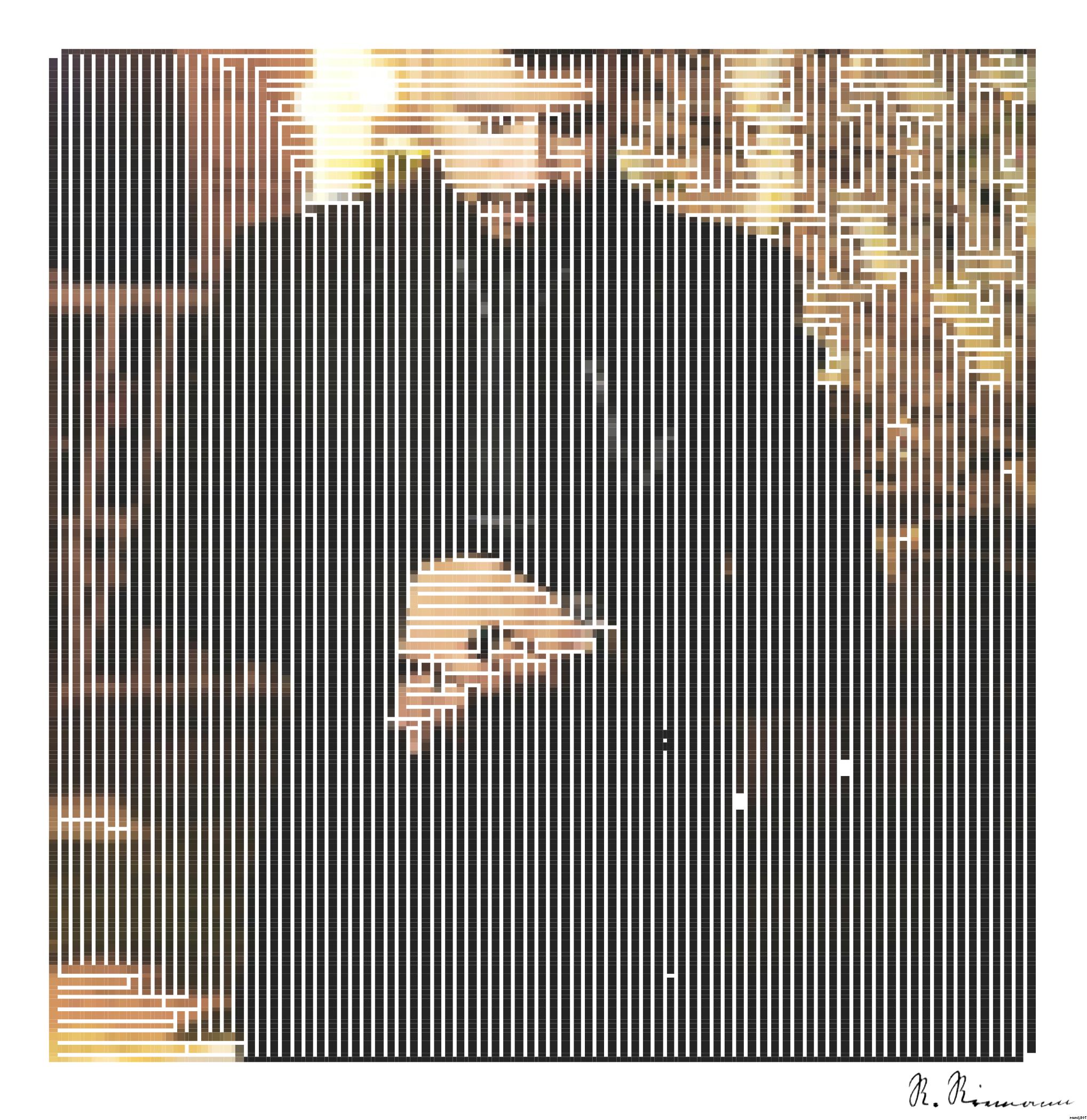 Drawn by bot 2RvBiomtnuSfWzYvB29j5G; art-amaze; man in black suit jacket wearing black sunglasses AI Art