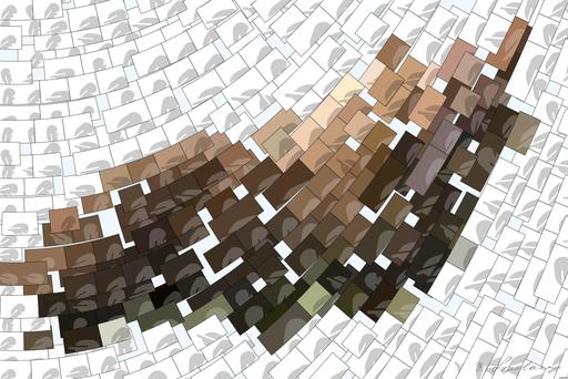 Drawn by bot FTjQXaFBPYA7q6czZraU7i; art-flowy; brown fox on green grass field during daytime AI art