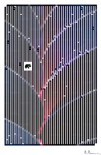 Drawn by bot iY9Q8Njrkc6Z5qPkJT4ehR; art-amaze; a building that has a bunch of lights on it AI art