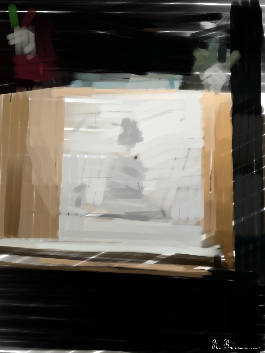 Drawn by bot Uk2qTJViweFnasPq4Xqr5h; art-primitive-paintbrush-ii; artwork for redditgetsdrawnbybot AI Art