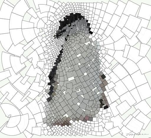 Drawn by bot fD92JmprnyWjf6pYmeKgaa; art-flowy; A Chinstrap penguin stands on a snow-covered rocky terrain in Antarctica, showcasing its natural habitat. AI art