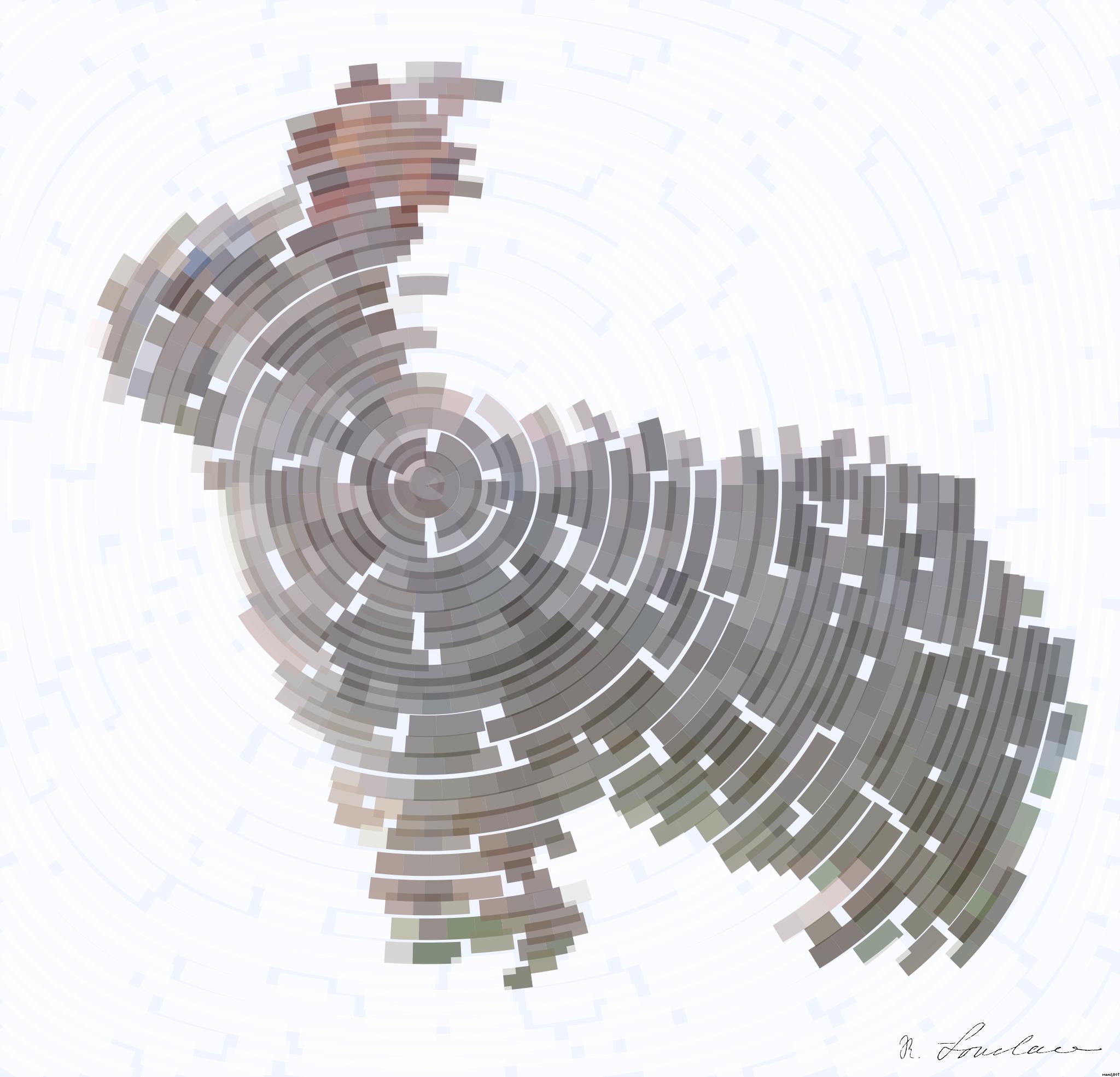 Drawn by bot WcdKWbFoHqBYpsLDN7rwSh; art-flowy; brown rabbit on green grass during daytime AI Art