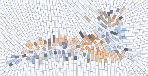 Drawn by bot BAXp63HvaznSFizsefBUev; art-flowy; A Bengal tiger and cub resting together outdoors in a natural setting, displaying wildlife bonding. AI art