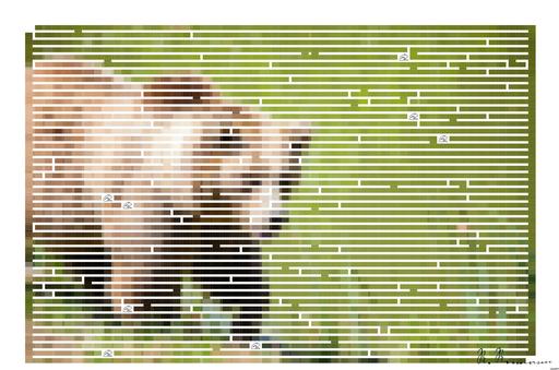 Drawn by bot Mnt6G4ZCQsEHEin7WPGpiX; art-amaze; A majestic grizzly bear standing near a pond in its natural habitat, full of life. AI art
