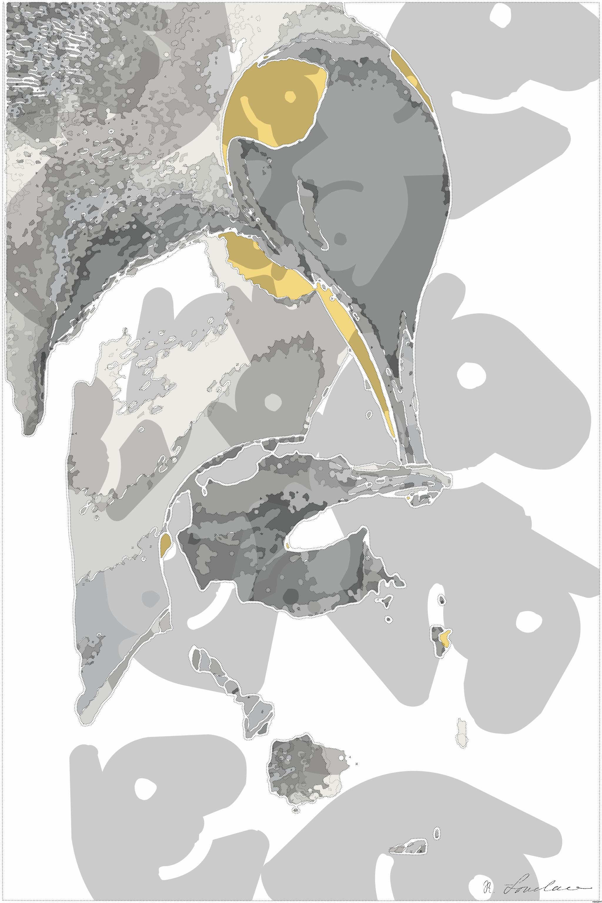 Drawn by bot kvqSMUvLgjKwvGytJBd9pw; art-bloby; a couple of penguins standing next to each other AI Art