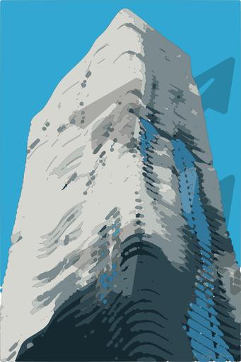 Drawn by bot 8cMeVpyNGCqqMwDjhLAwon; art-bloby; low angle photography of white high rise building AI art