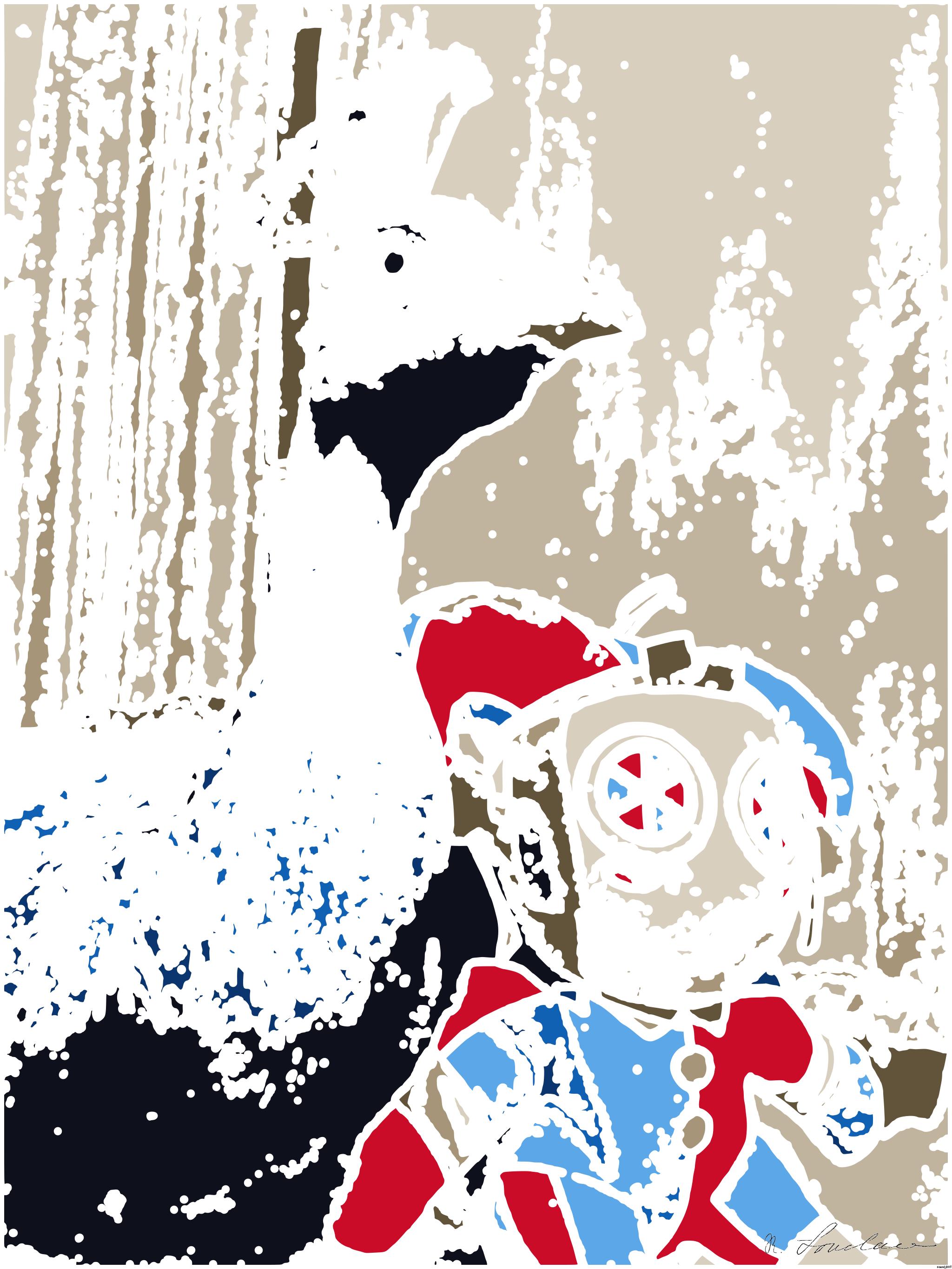 Drawn by bot 5hcF8NsHqRyerkmUs4jUKa; art-bloby; artwork for redditgetsdrawnbybot AI Art