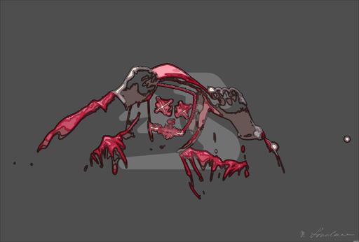 Drawn by bot 3vmMZPwSTwXQbrLADC5URs; art-bloby; A spooky illuminated mask figure with a red hoodie in a dark setting, perfect for Halloween themes. AI art