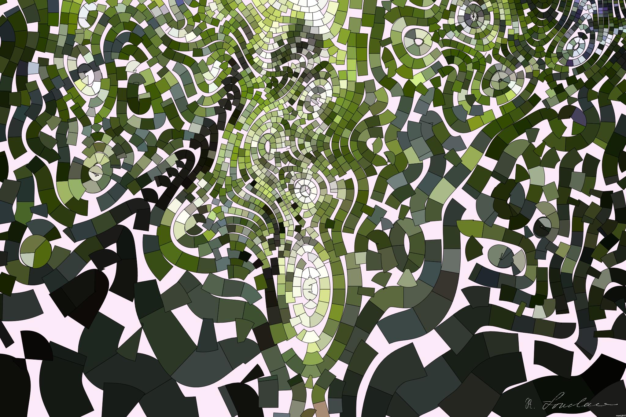 Drawn by bot V2M86rC7FZut8crZXKV85i; art-flowy; low-angle photography of green leaf trees at daytime AI Art