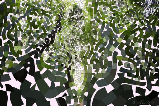 Drawn by bot V2M86rC7FZut8crZXKV85i; art-flowy; low-angle photography of green leaf trees at daytime AI art