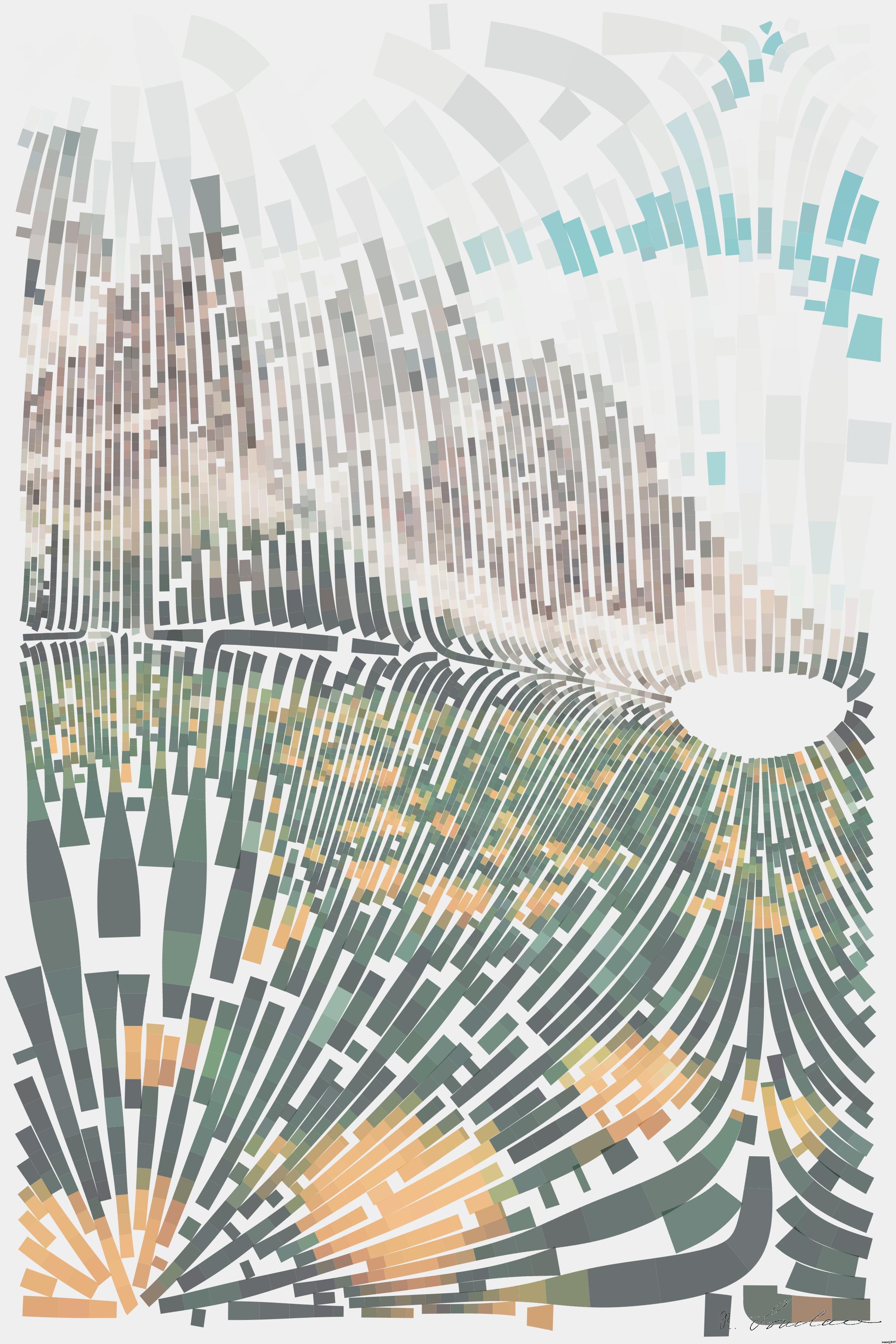 Drawn by bot RiseVNsF6K3WaBMXVoaty4; art-flowy; bed of orange flowers AI Art