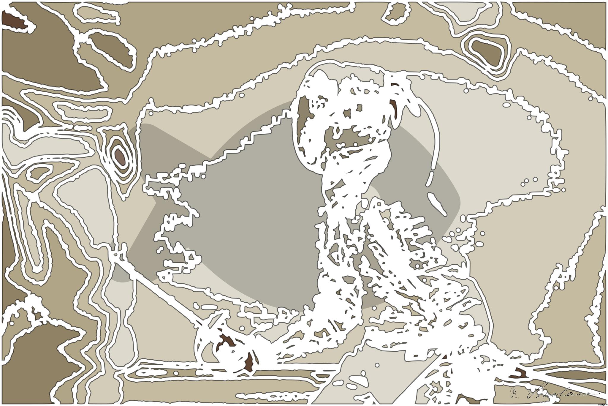 Drawn by bot HxQ7smKGnLK9aYUEa3BhUr; art-bloby; person holding black sabre dagger AI Art