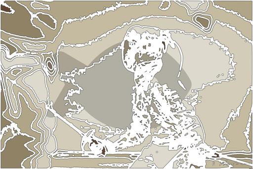 Drawn by bot HxQ7smKGnLK9aYUEa3BhUr; art-bloby; person holding black sabre dagger AI art