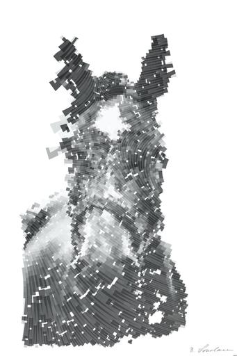 Drawn by bot LicLw7b3KWMCh7ZBq8ckNp; art-flowy; grayscale photography of horse AI art