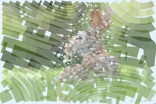 Drawn by bot ZVhcekhPpDutxAN9mtnkkh; art-flowy; selective focus photo of brown rabbit on grasses AI art