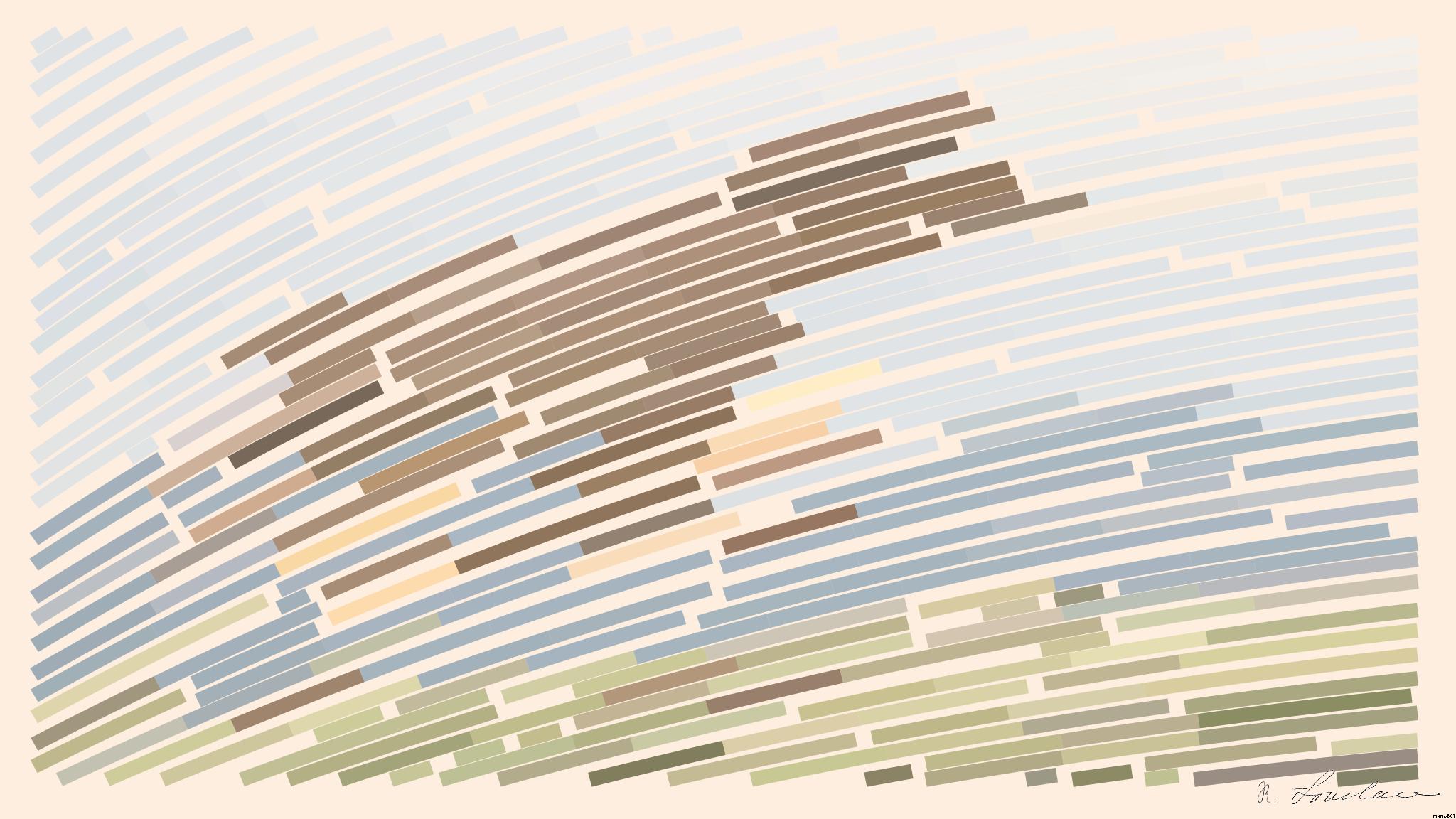 Drawn by bot ayGeJrMAopaGWAoR3BLe3s; art-flowy; A beautiful brown horse stands in a lush grassy field with mountains in the background. AI Art