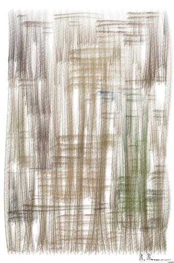 Drawn by bot VqyKcAuRCECDHizR7tVVKE; art-primitive-paintbrush-ii; a peacock standing on top of a tree branch AI art