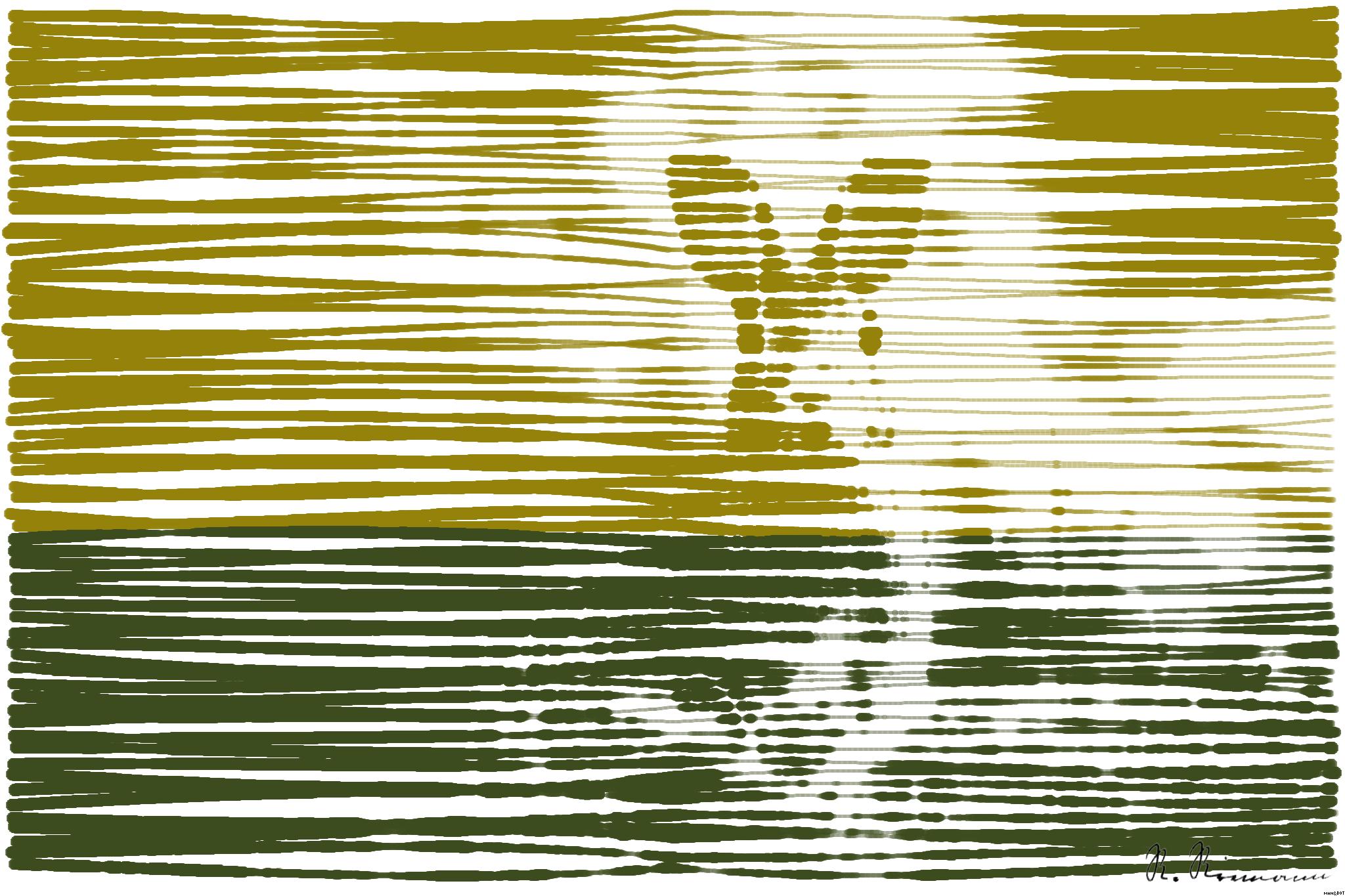 Drawn by bot m6x3CwMzPs3MegM4xzJCra; art-linewidth; A cute wild rabbit peering from the grass with a vibrant yellow backdrop, epitomizing summer wildlife. AI Art
