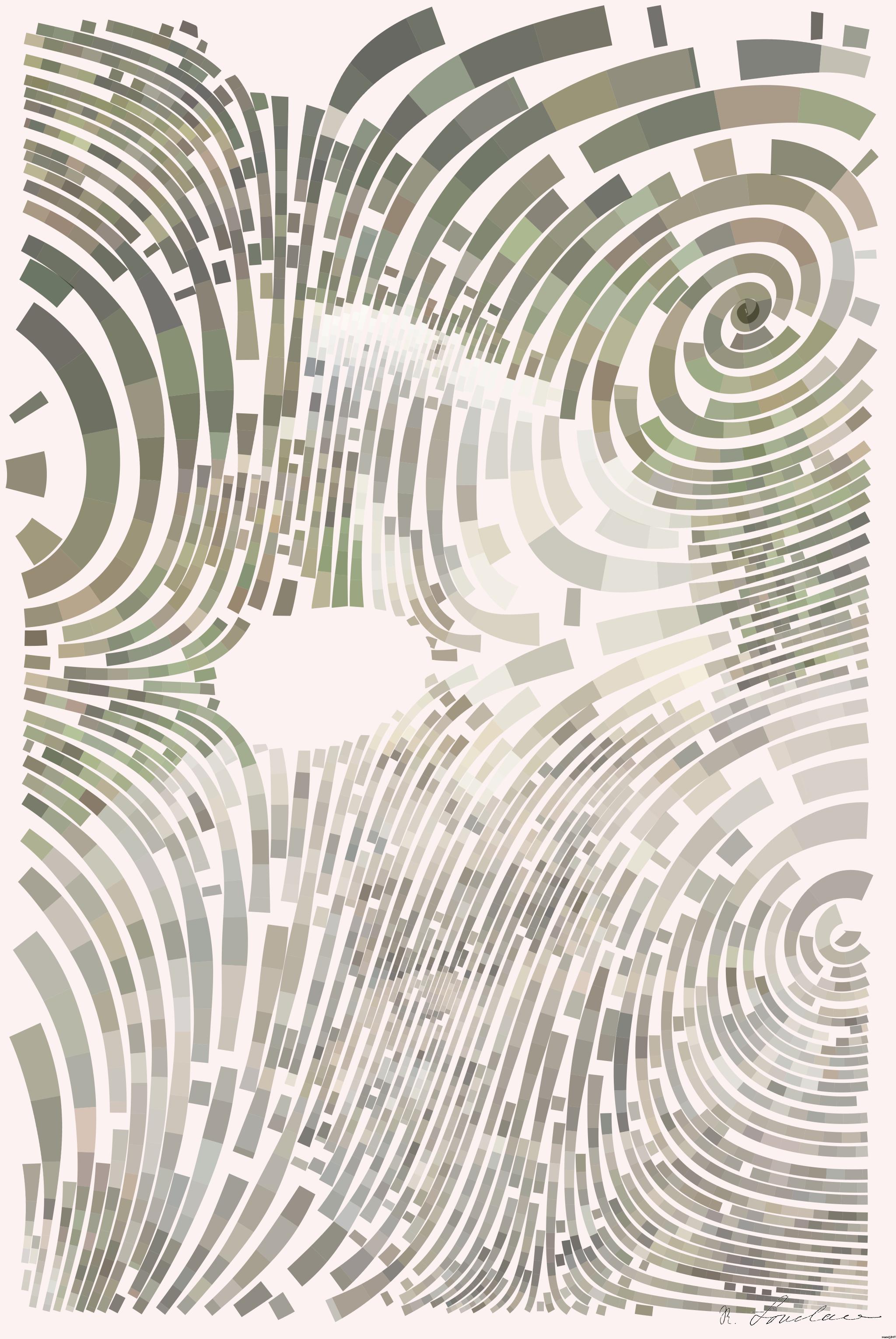 Drawn by bot DLcVuHbTBrwYtC26Ap93JZ; art-flowy; polar bear on gray rock AI Art