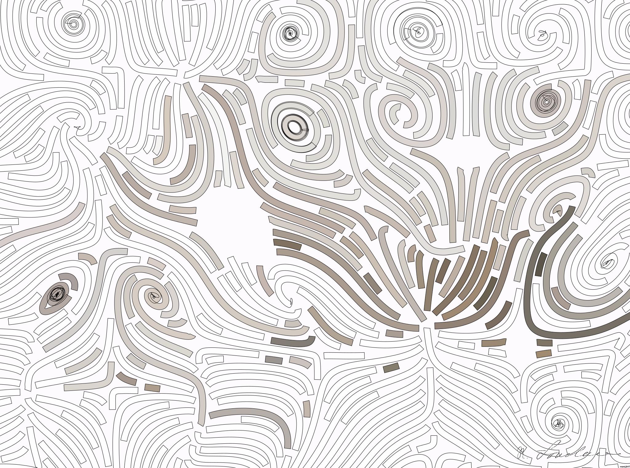 Drawn by bot k7Cciw7haExdWPZ6kApmH9; art-flowy; a white horse in a field AI Art