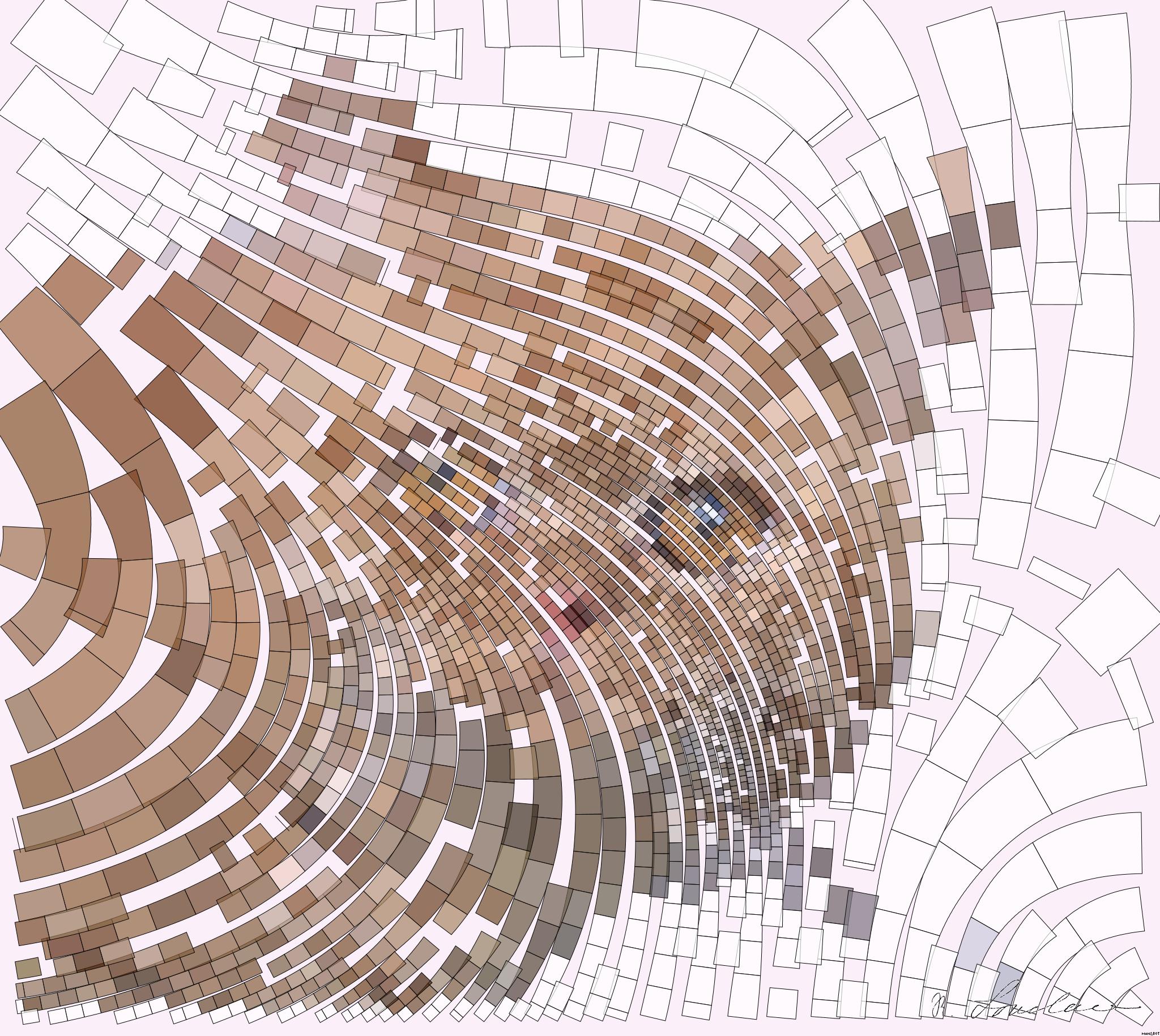 Drawn by bot SxD3Jt3tYKscVpuN9cXM2u; art-flowy; orange tabby cat on white textile AI Art