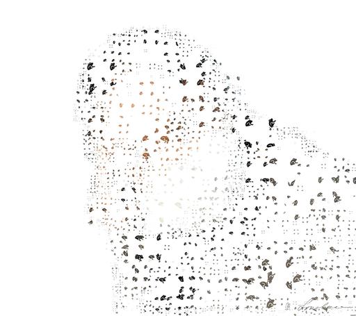 Drawn by bot gXbtmJDQhgBRZo6pfRGVqP; art-quadrangle; Close-up portrait of a woman wearing a face mask, enjoying a moment in the sunlight. AI art