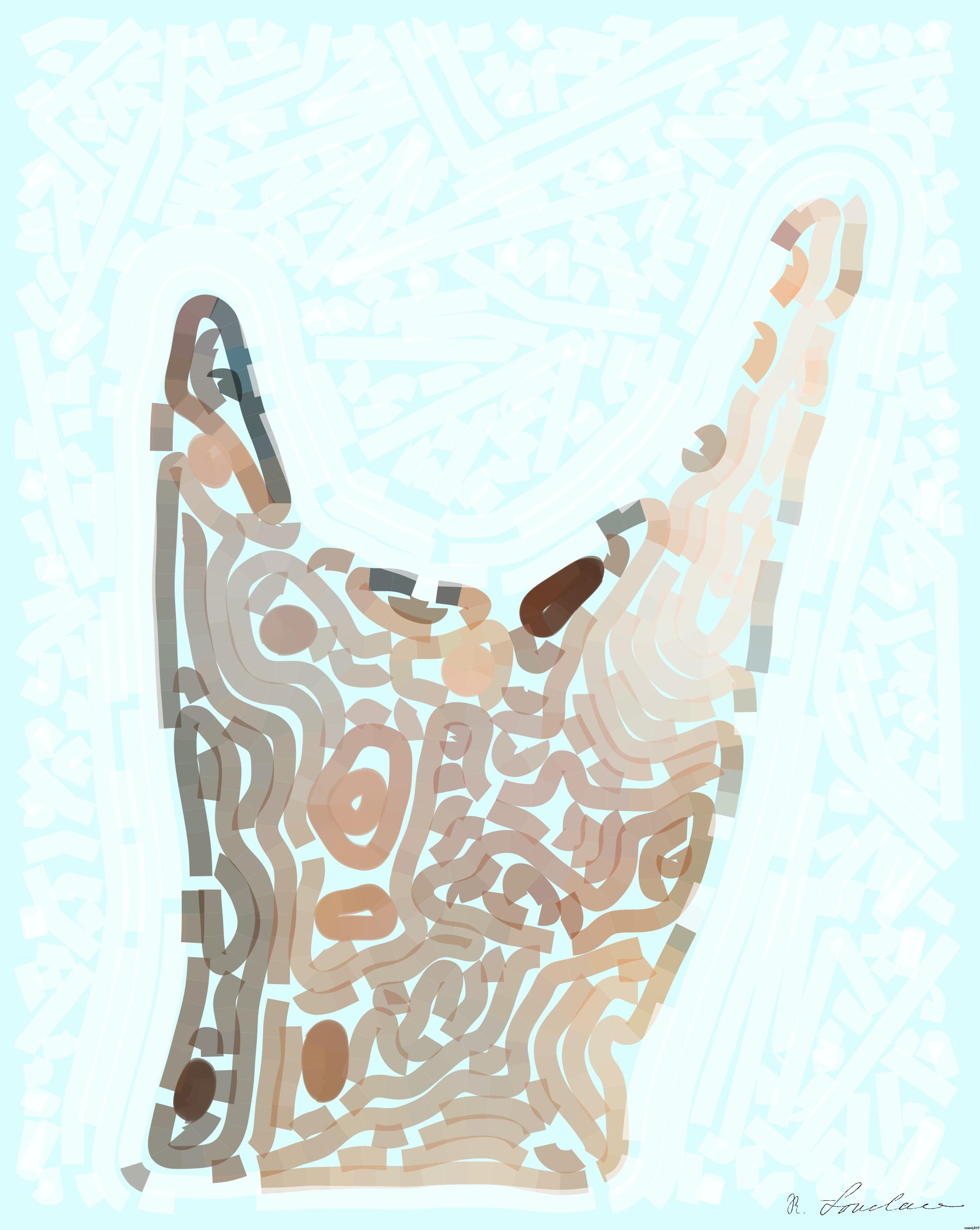 Drawn by bot 8aMKHRS3tfax3FDYPEfYS2; art-flowy; Hand holding a globe against a mountain background symbolizing travel and exploration. AI Art