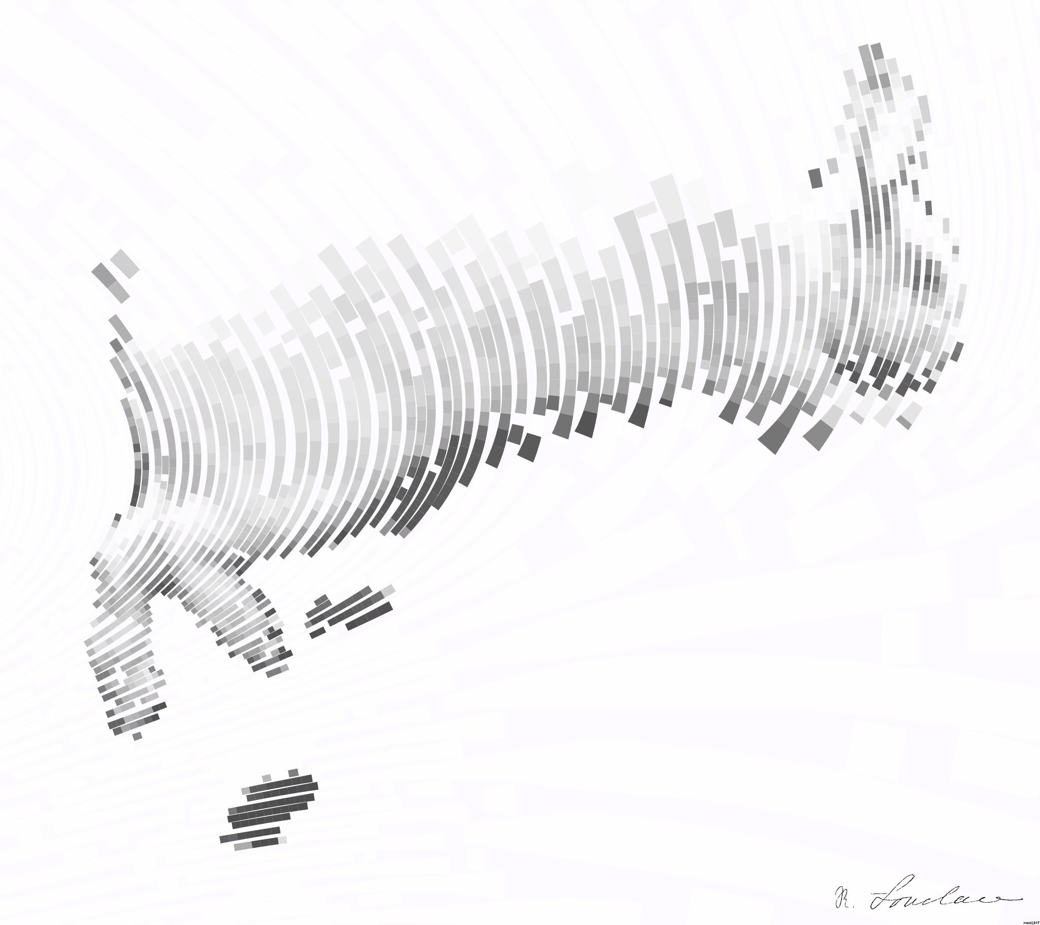Drawn from photo on Unsplash: grayscale photo of rabbit and dog on vehicle back seat AI Art