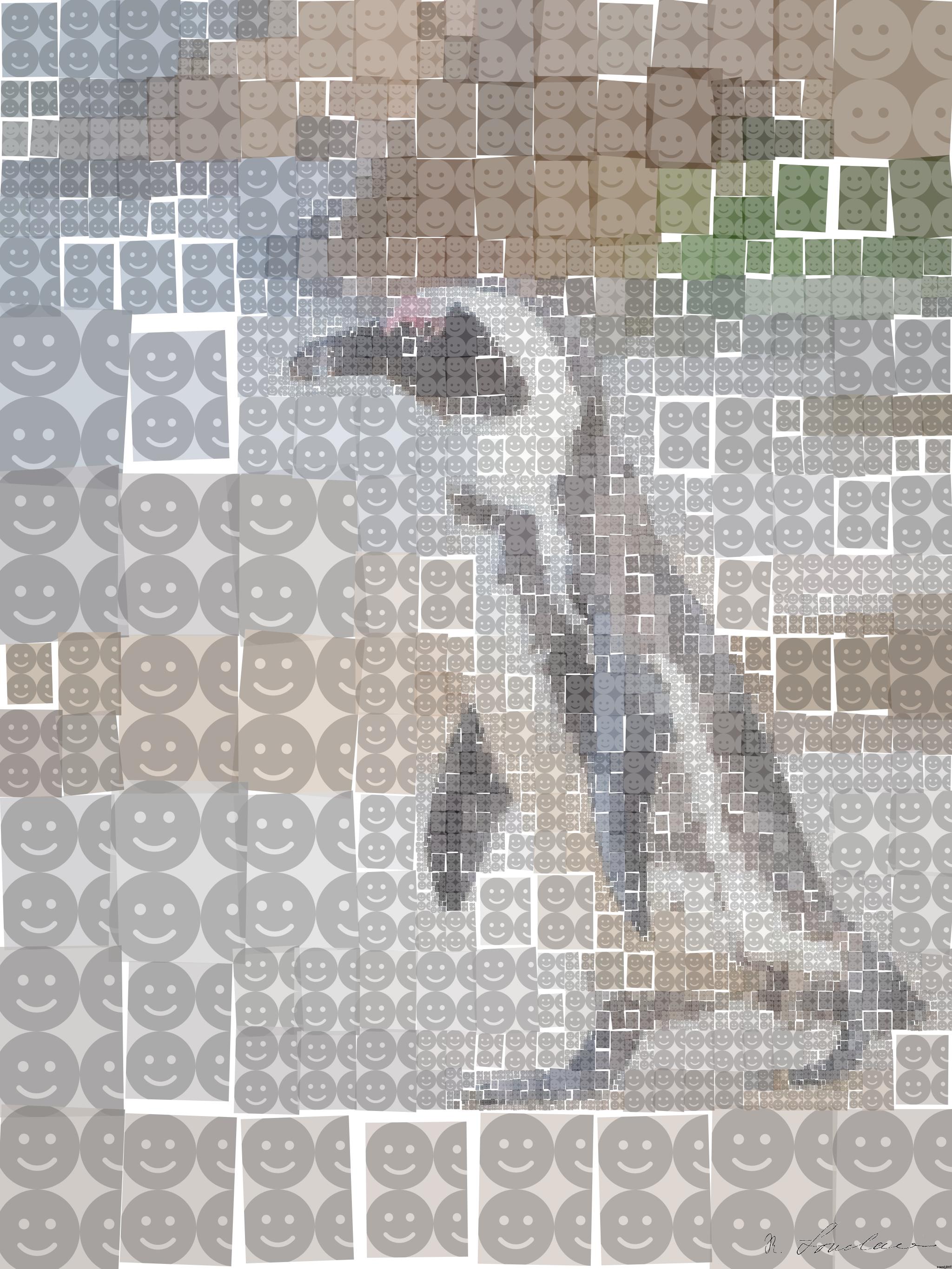 Drawn by bot efsc88Rc43w2s7tKrBGdWN; art-quadrangle; A solitary African penguin strolls along a sandy beach, showcasing its distinctive black and white feathers. AI Art
