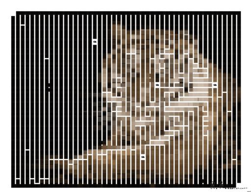 Drawn by bot KKV6HC7LPmjQHQ4QsgHF4F; art-amaze; Close-up portrait of a Bengal tiger showcasing its fierce gaze and striking stripes in a dramatic setting. AI art