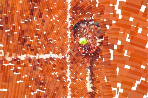 Drawn by bot NkbRZ8kcV2ZSWd7BsdFZkH; art-flowy; Tennis racket and ball on red clay court, ideal for sports-themed content. AI art