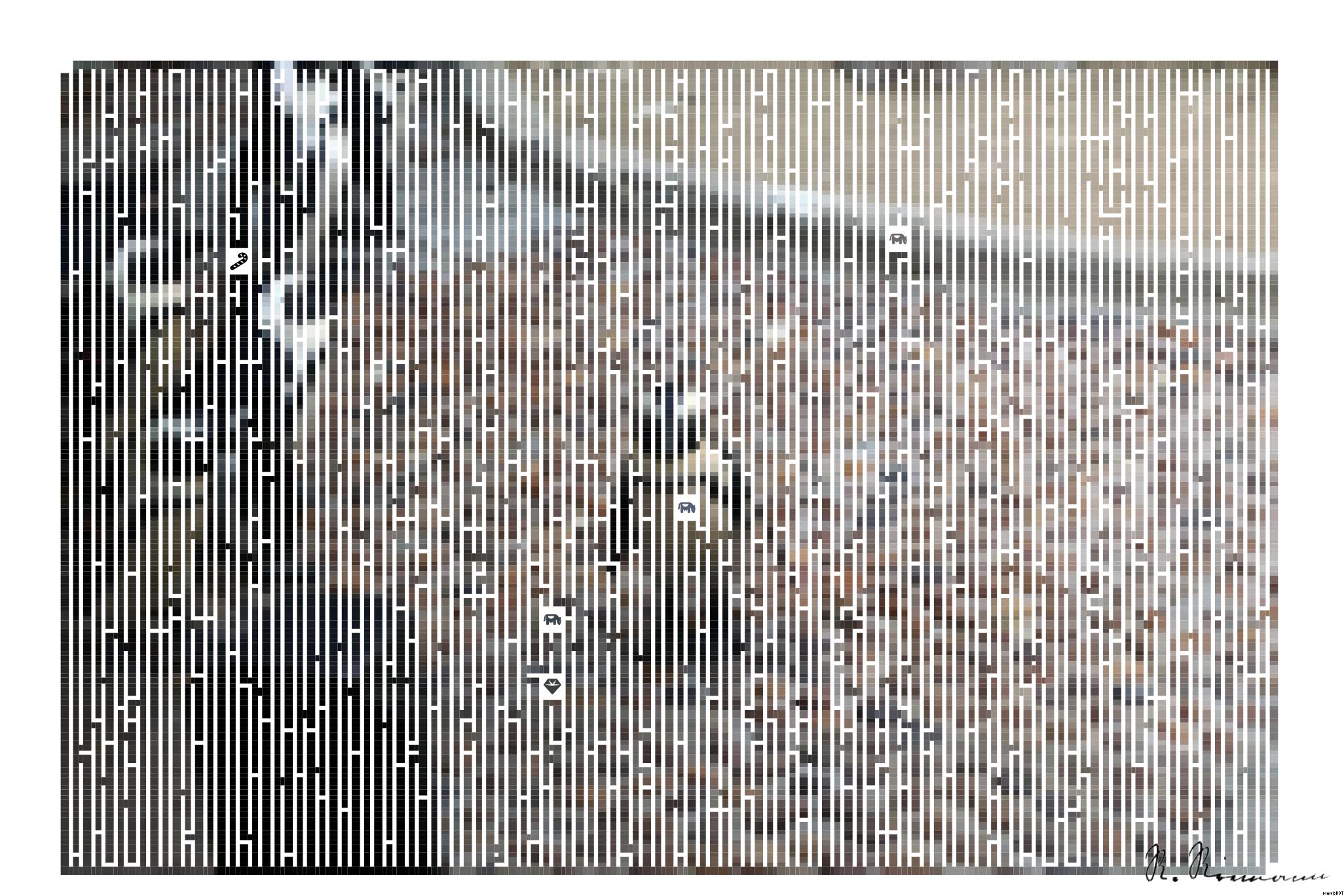 Drawn by bot Lad7vNam43JCDetMa7E3CE; art-amaze; A group of penguins standing on top of a stone walkway AI Art