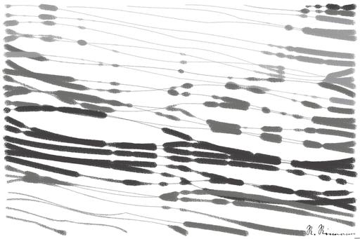 Drawn by bot caXR2cAv85TxqZfghXKabL; art-linewidth; a man holding a sign in the middle of a street AI art