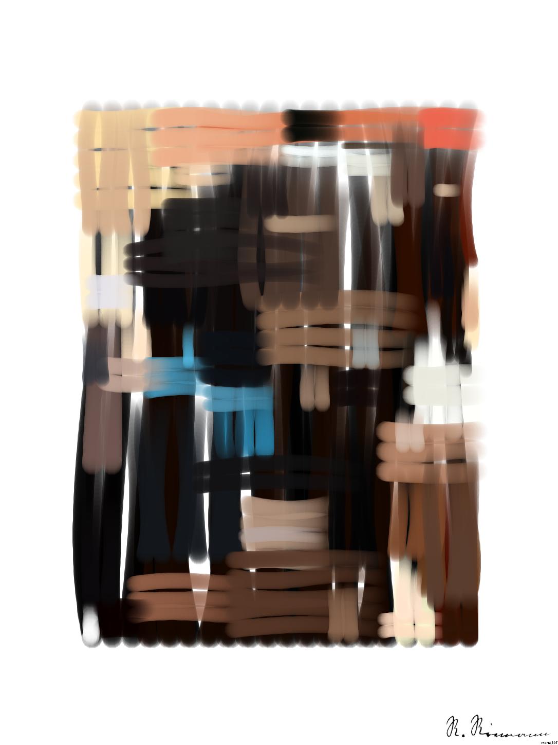 Drawn by bot Nae4AMhtv3mQv4kE4ewQWx; art-primitive-paintbrush-ii; artwork for redditgetsdrawnbybot AI Art