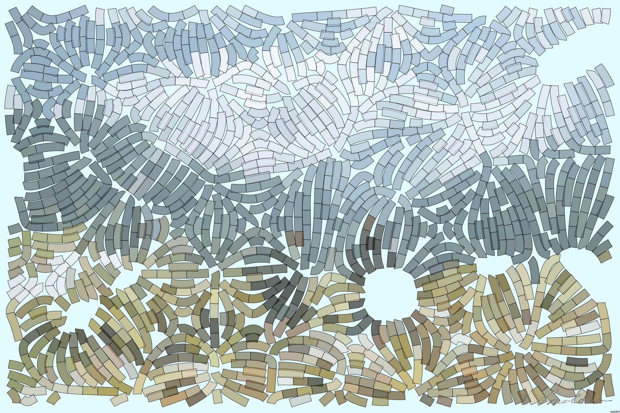 Drawn by bot Jyzod2sLfharNjcXskZQtD; art-flowy; Two hikers with backpacks admire a stunning mountain landscape. Perfect for travel and adventure themes. AI Art