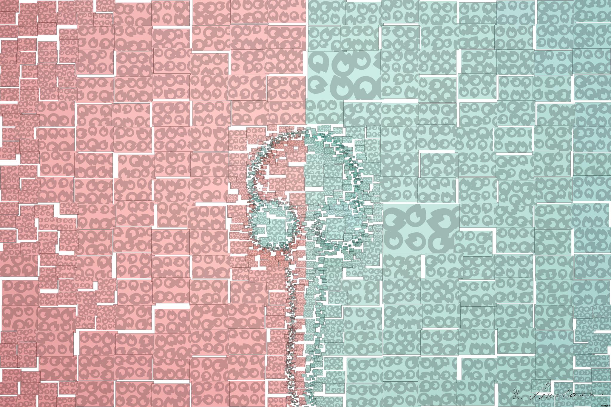 Drawn by bot ELknmaih2WRHkCUZSQtBzD; art-quadrangle; Minimalist headphones on a pink and mint background, artistic and modern. AI Art