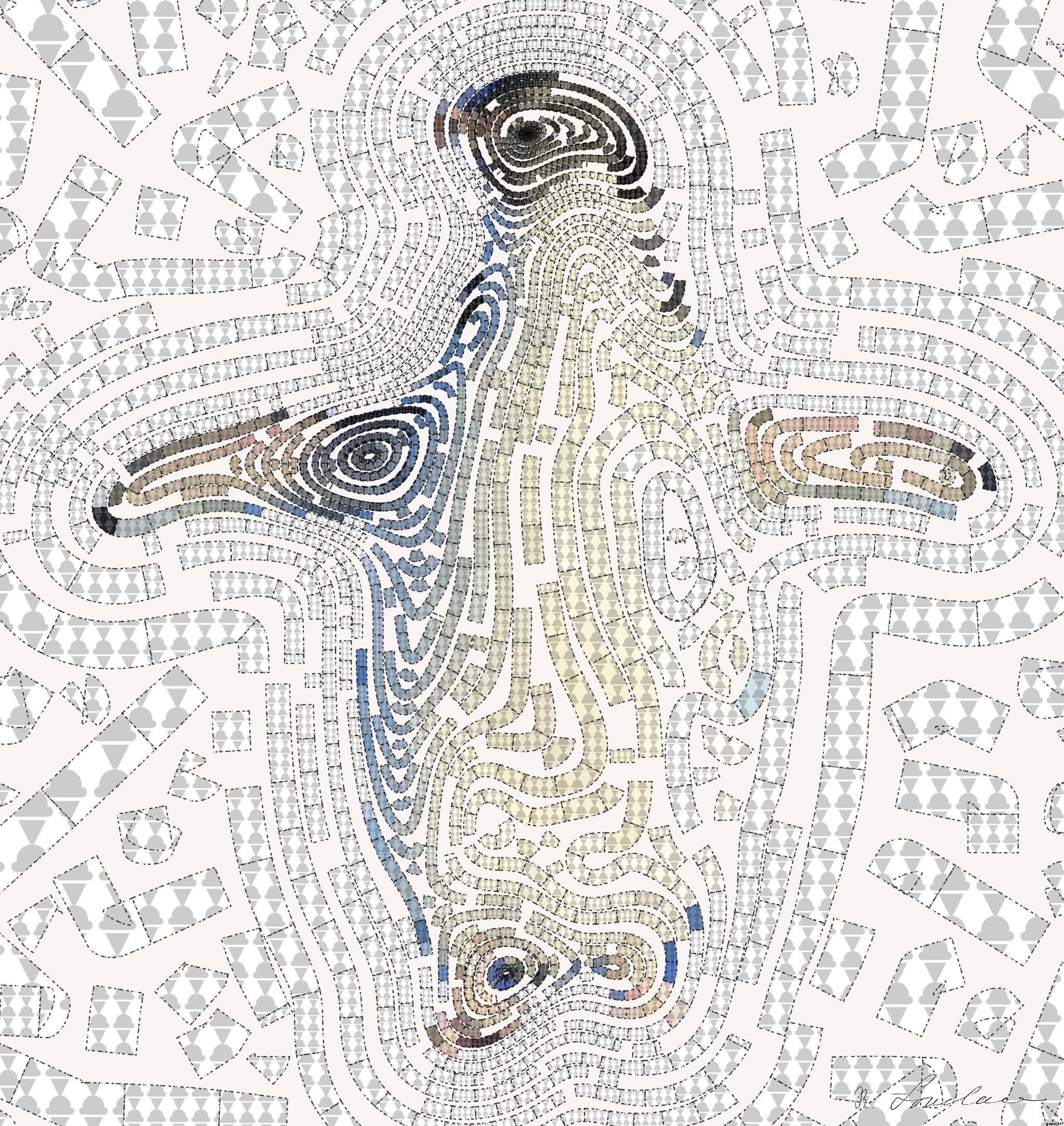 Drawn by bot ZHQLNiVFoDNGjw8xU2qybH; art-flowy; Adélie penguin standing on ice in Antarctica, showcasing its natural winter habitat. AI Art