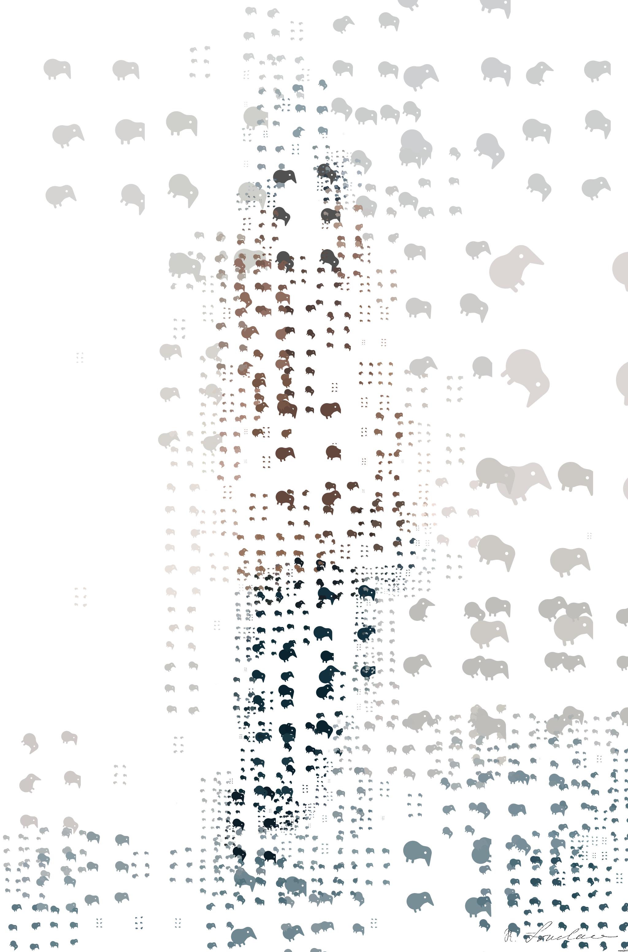 Drawn by bot fHzJq3dFFN73BCZkxcy9sA; art-quadrangle; A man stands under a vast ice cave in snowy Banff National Park, showcasing winter's beauty. AI Art