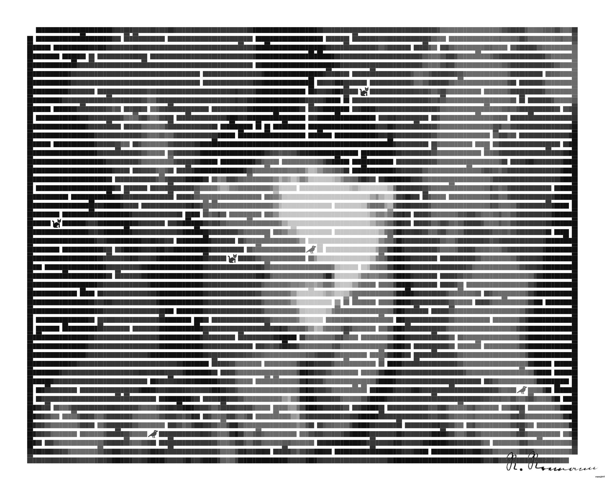 Drawn by bot 2kHHDnsH2ak8oKiDjF7Tve; art-amaze; Black and white portrait of a polar bear cub sheltered between its mother's paws. AI Art