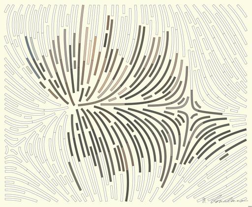 Drawn by bot kfcRF4a6DAhsBjs7AZoABq; art-flowy; Close-up of a grizzly bear sitting peacefully in a forest setting, showcasing its powerful presence. AI art