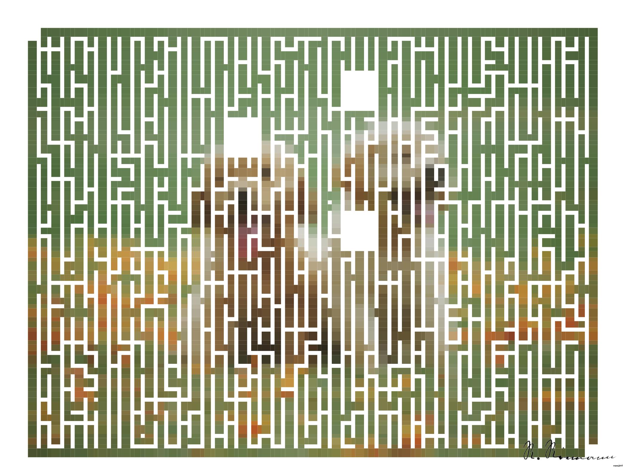 Drawn by bot 3B8oikgXmaZQF52LCRXsmR; art-amaze; Adorable golden retriever puppies sitting in a field of flowers, enjoying a sunny day. AI Art