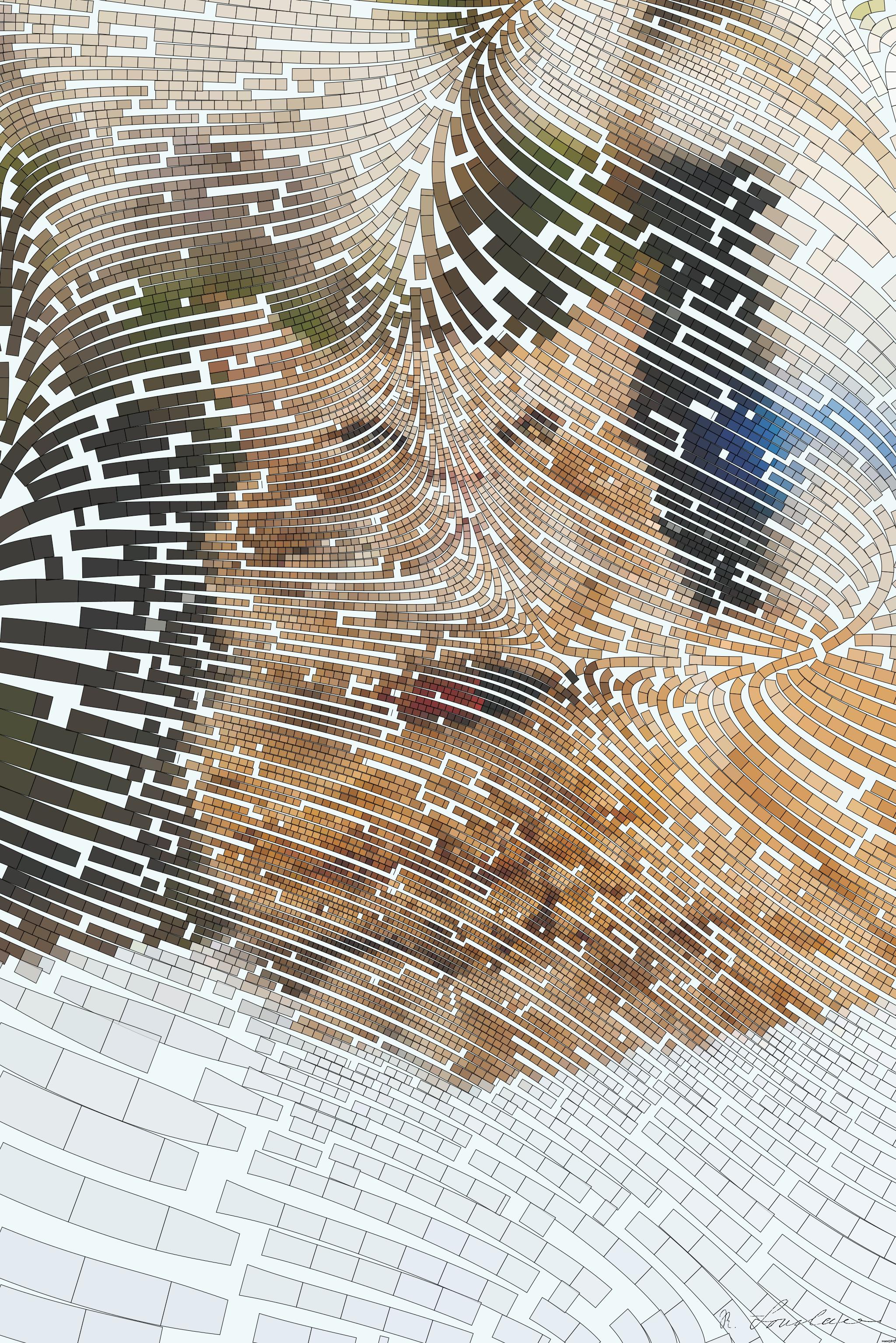 Drawn by bot 8eBfKasJ9asdqKhhgUqPmM; art-flowy; A fluffy ginger cat relaxes outdoors, exuding a playful and laid-back vibe. AI Art