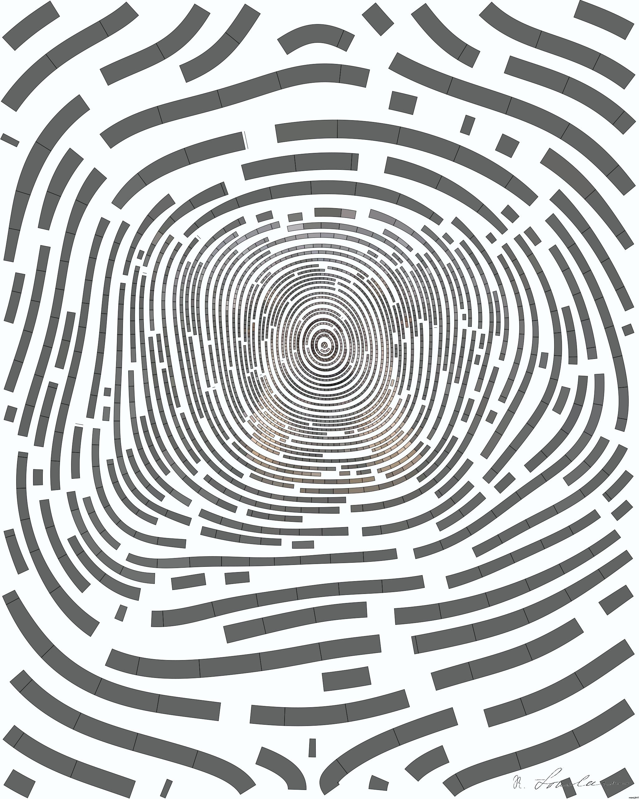 Drawn by bot 95ExrA9QmLYh3RxTDjyx48; art-flowy; black bear on brown wooden tree branch AI Art