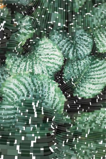 Drawn by bot B3aQbYQfcWKvFR7JGWxkTZ; art-flowy; green and white leafed plants AI art