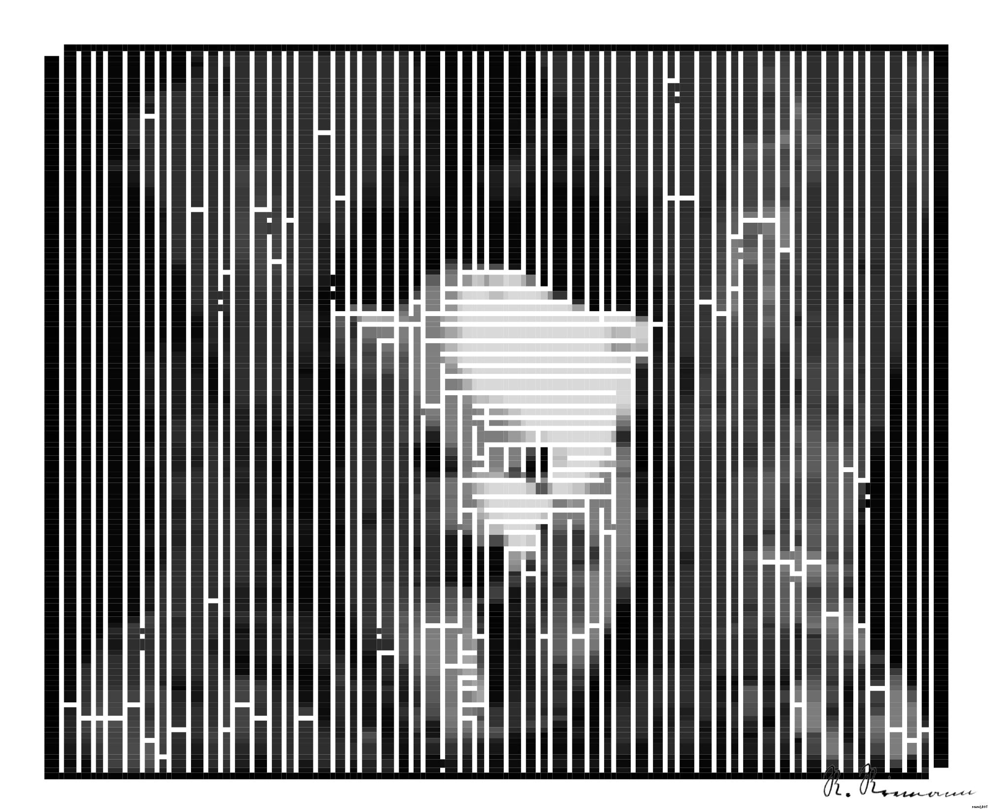 Drawn by bot JPa5PEUocy365ohcWZUKnw; art-amaze; Black and white portrait of a polar bear cub sheltered between its mother's paws. AI Art