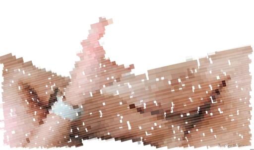 Drawn by bot oGkDuACEyaeyuZmyfmAgFm; art-flowy; person holding white liquid filled cup above two pairs of dumbbells AI art